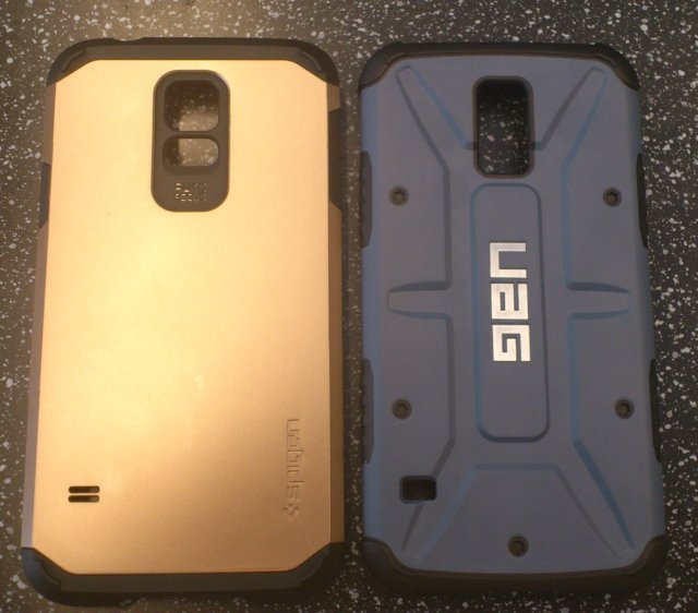 Cases Comparison Spigen SGP Tough Armor vs UAG Protective Aero GLXS5